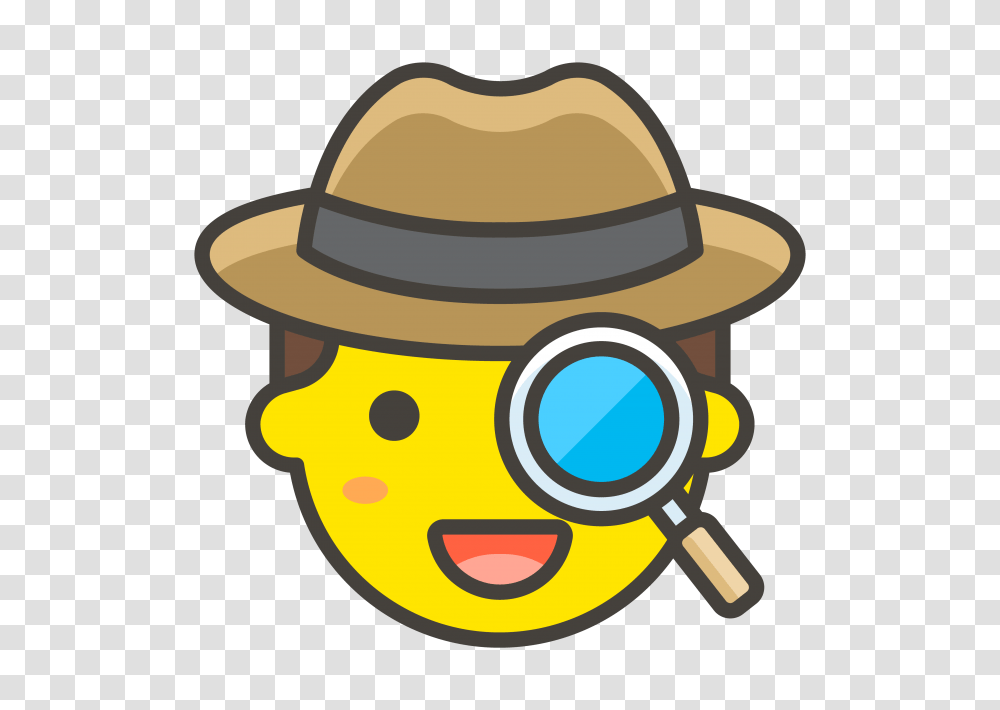 Detective Emoji Emoji, Apparel, Hat, Sun Hat Transparent Png