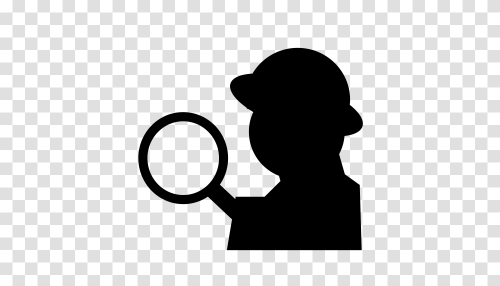 Detective Job Loupe Icon With And Vector Format For Free, Gray, World Of Warcraft Transparent Png