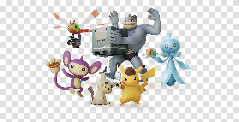 Detective Pikachu Every Pokemon, Airplane, Outdoors Transparent Png