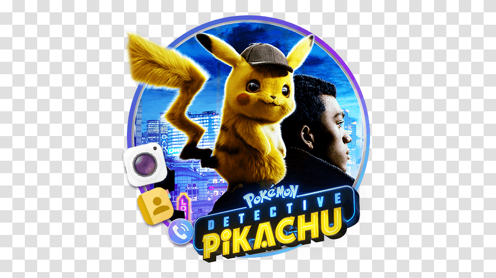 Detective Pikachu Themes Pokemon Detective Pikachu Logo, Disk, Dvd, Person, Human Transparent Png