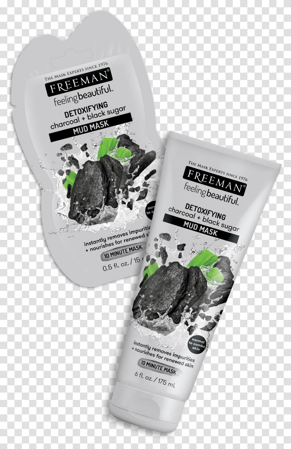 Detoxifying Charcoal Black Sugar Charcoal Freeman Peel Off Mask, Flyer, Poster, Paper, Advertisement Transparent Png