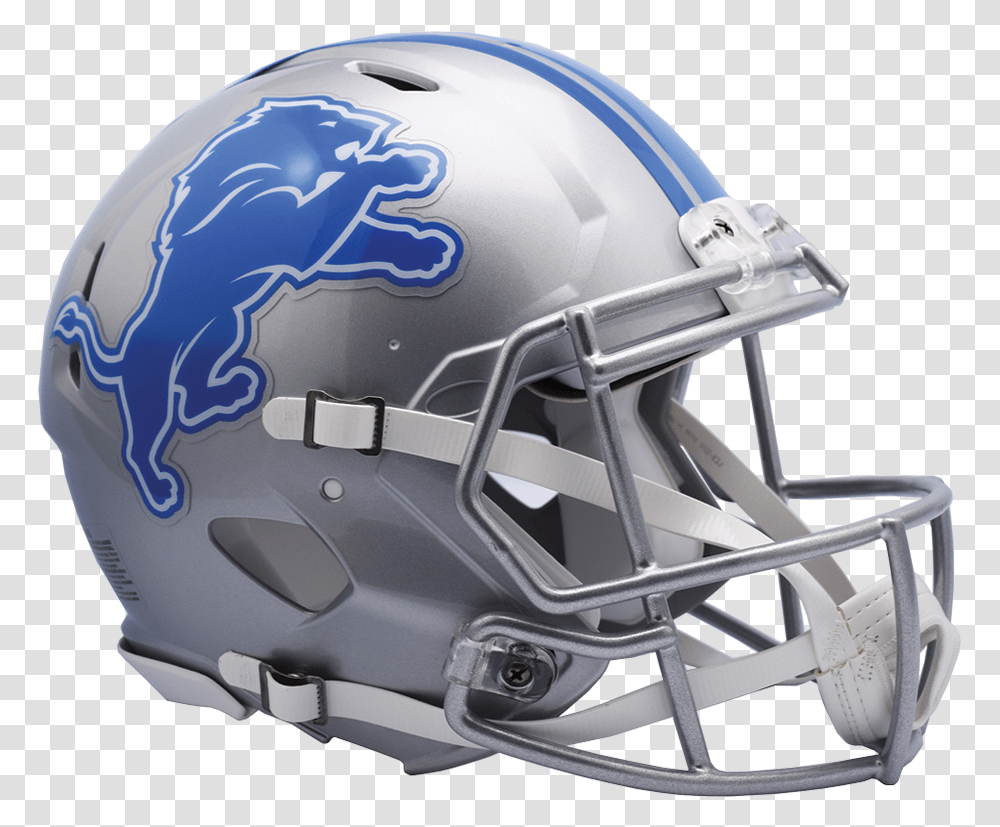 Detroit Lions Speed Authentic Helmet Detroit Lions Helmet 2018, Apparel, Football Helmet, American Football Transparent Png
