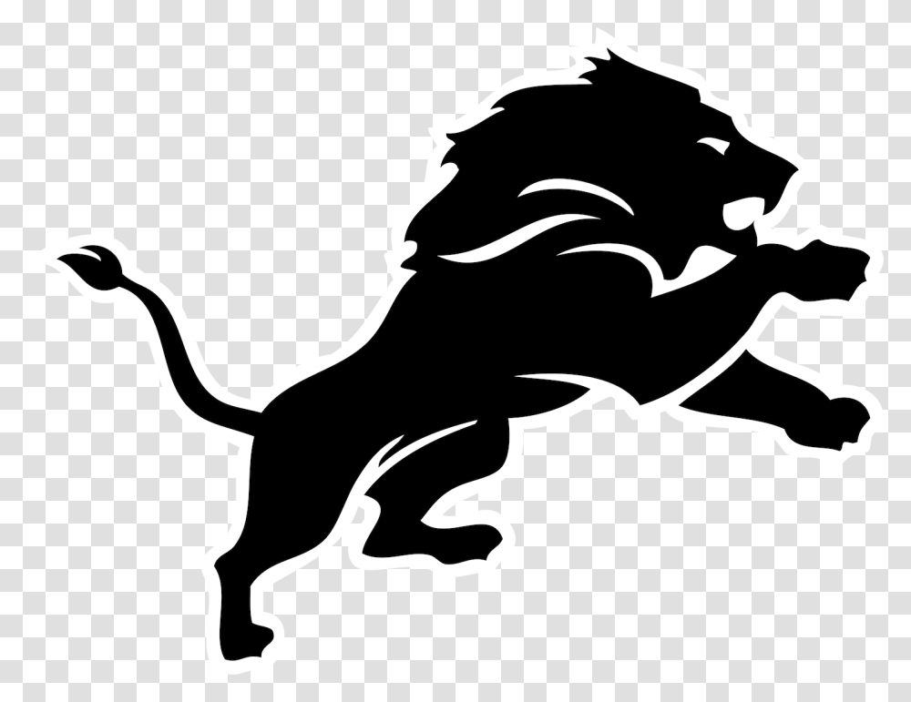 Detroit Lions Vector Detroit Lions Svg, Stencil, Antelope, Wildlife, Mammal Transparent Png