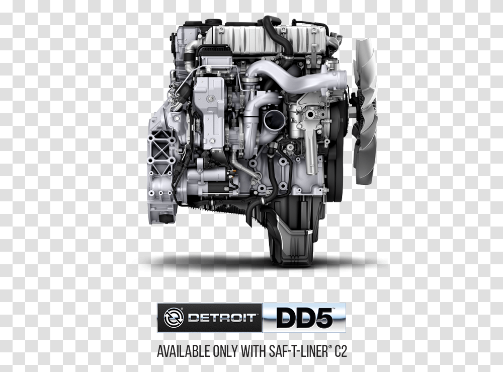 Detroit Motors Dd5 Engine Detroit Diesel Dd5 Logo, Machine Transparent Png