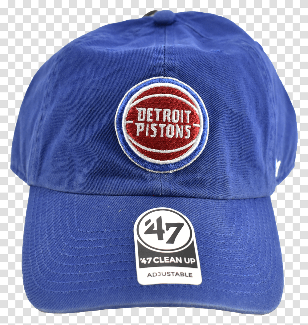 Detroit Pistons 47 Brand Nba Dad Hat Baseball Cap, Clothing, Apparel, Person, Human Transparent Png