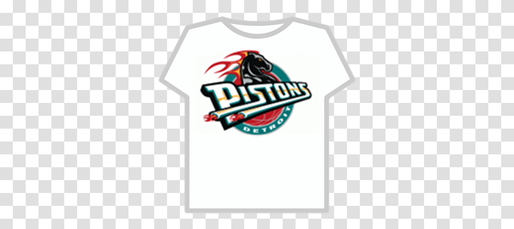 Detroit Pistons Logo 1996 2001 Roblox Pistons Detroit, Clothing, Apparel, T-Shirt, Text Transparent Png