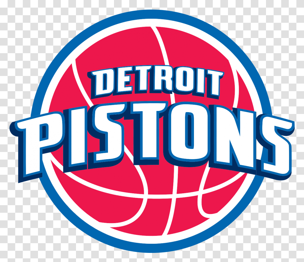 Detroit Pistons Logo Detroit Pistons 2018 Logo, Label, Word Transparent Png