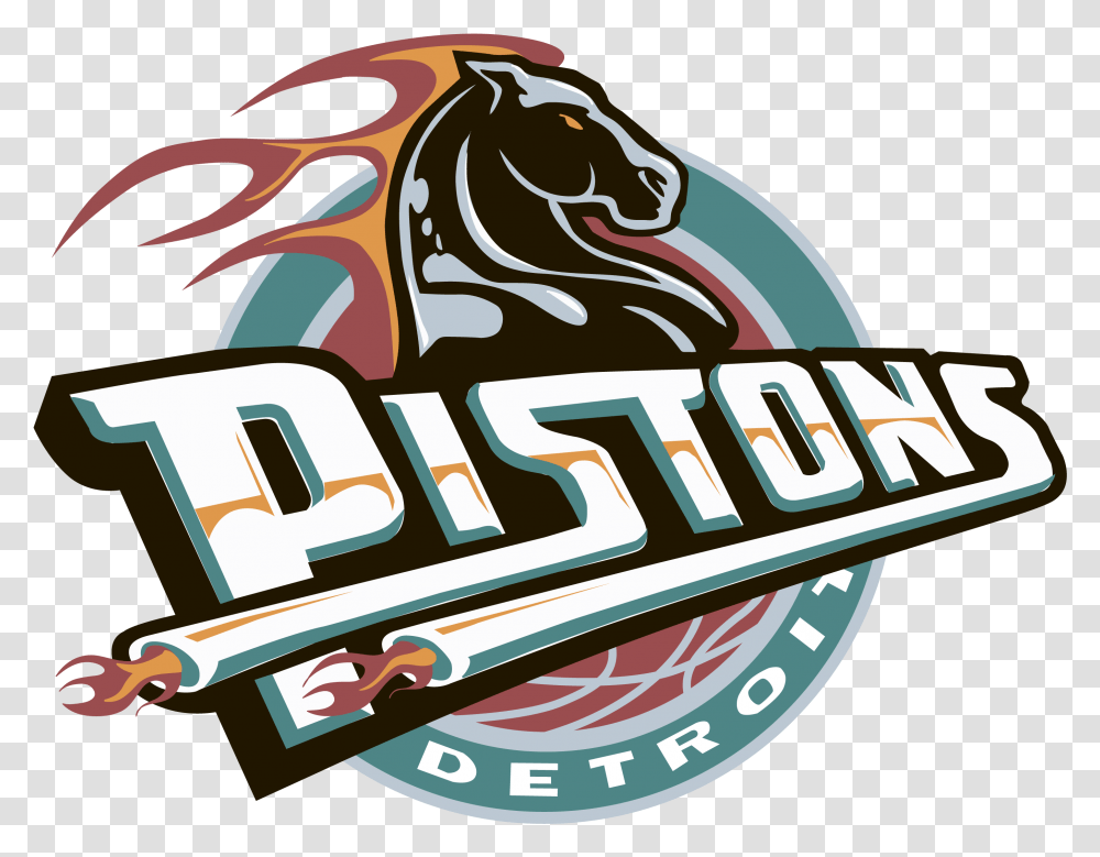 Detroit Pistons Logo Detroit Pistons Logo Vector, Symbol, Text, Meal, Food Transparent Png