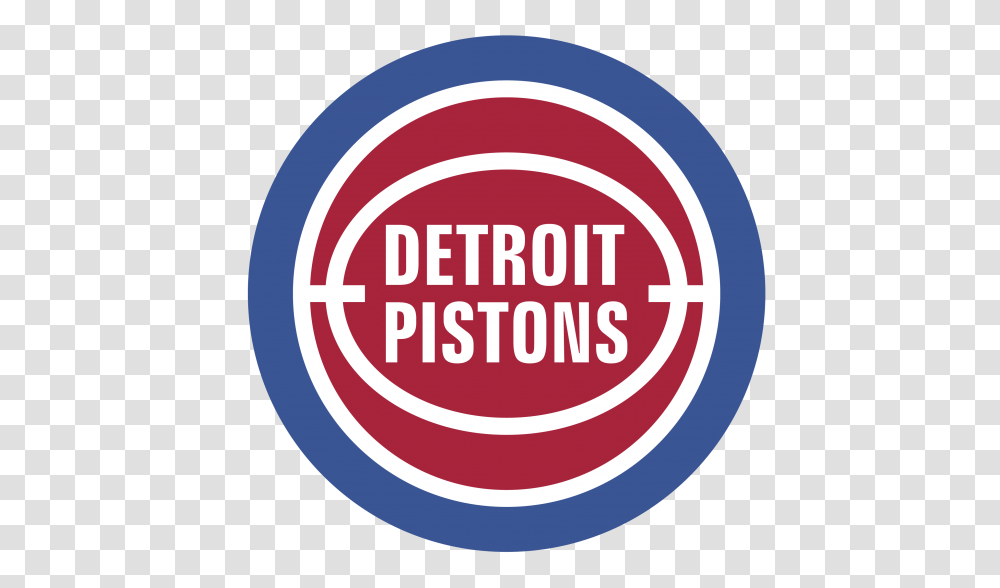 Detroit Pistons Logo, Label, Sticker Transparent Png