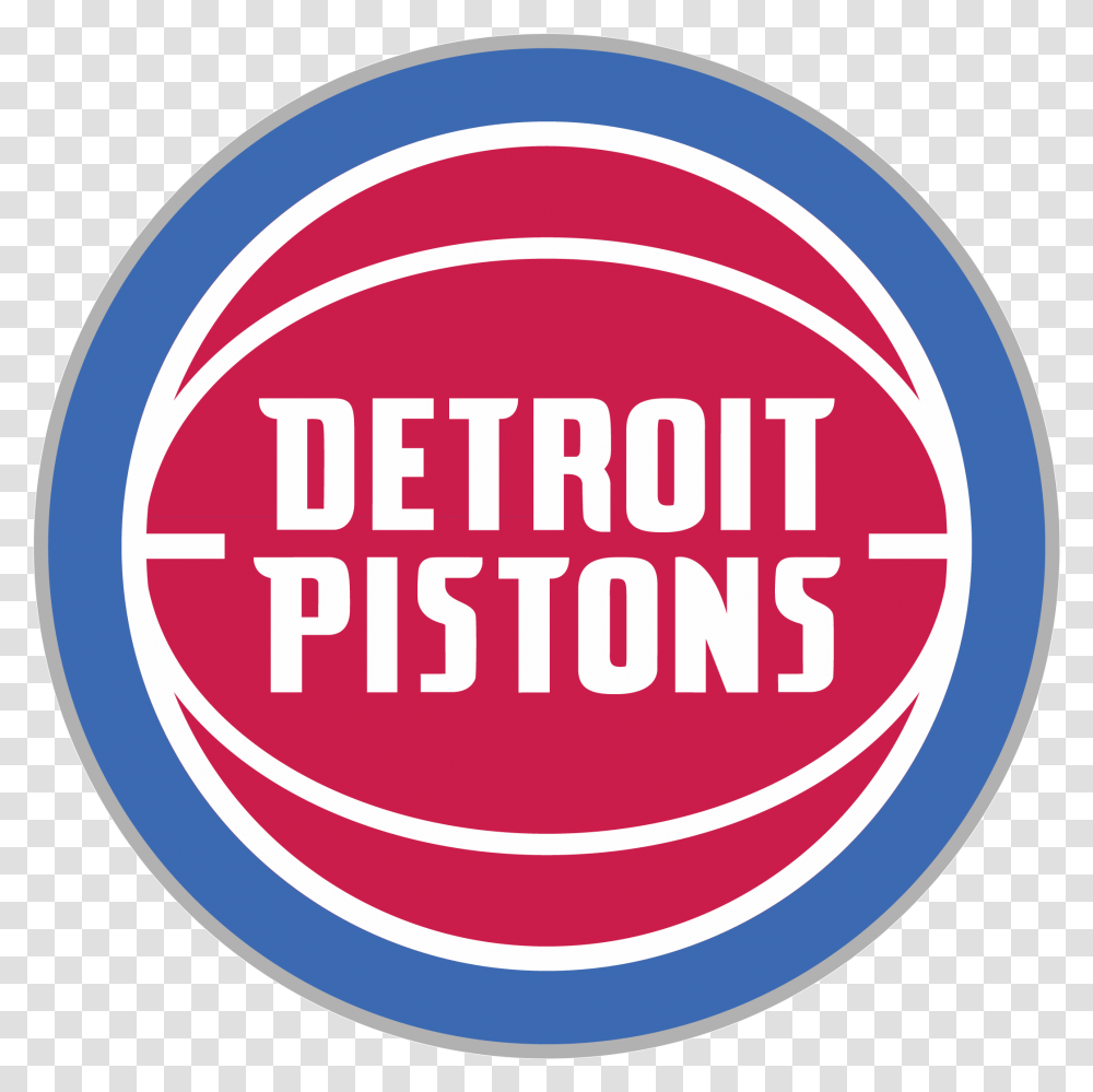 Detroit Pistons Logos Circle, Label, Text, Symbol, Trademark Transparent Png