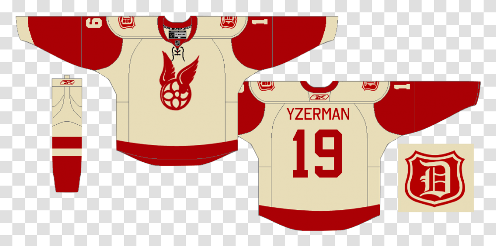 Detroit Red Wings 3rd Jersey, Apparel, Shirt Transparent Png