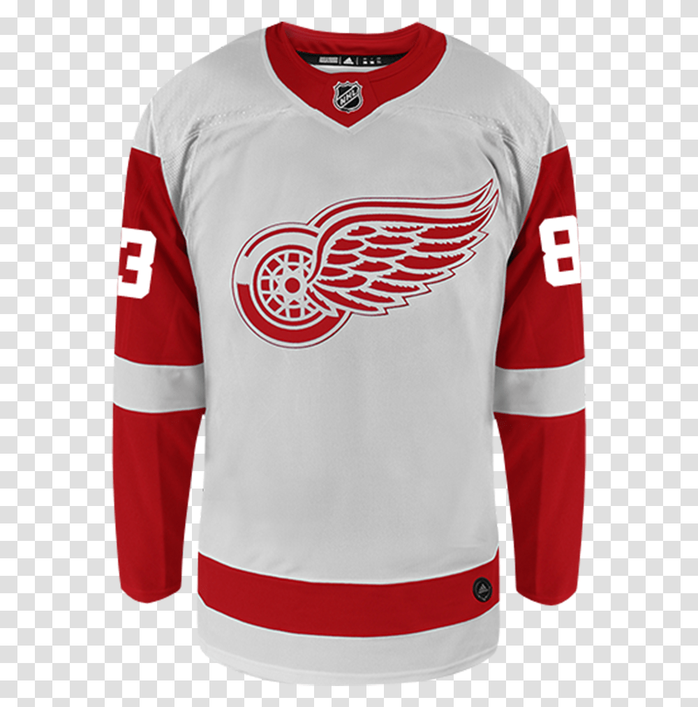 Detroit Red Wings Adidas Jersey, Apparel, Shirt, Sleeve Transparent Png