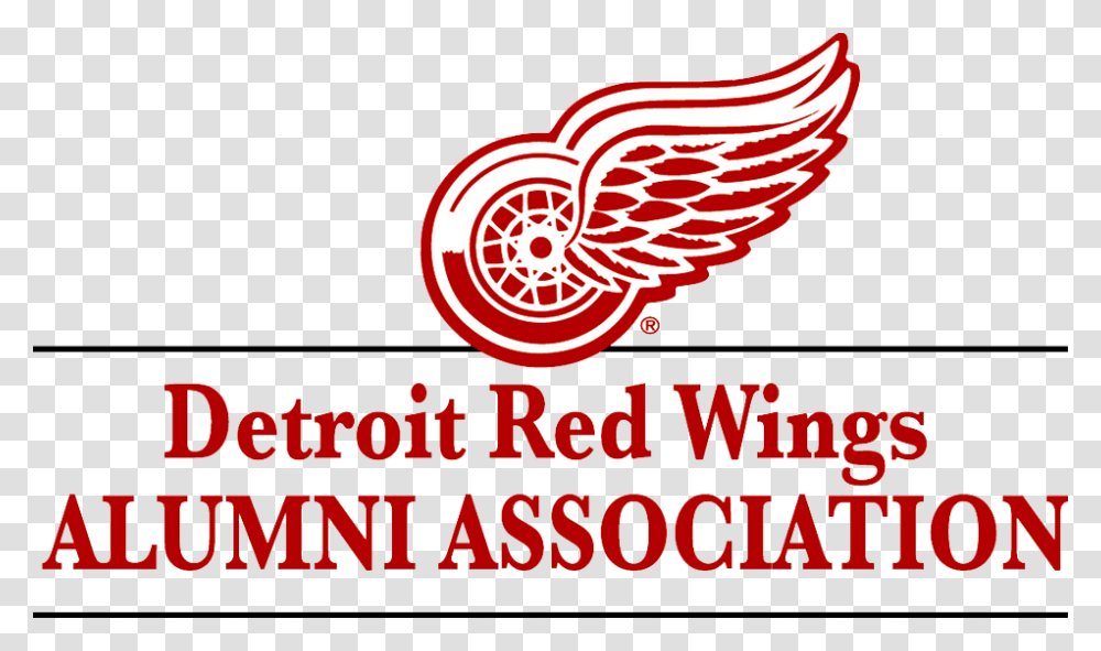 Detroit Red Wings Alumni Association Logo Graphic Design, Label, Sticker Transparent Png