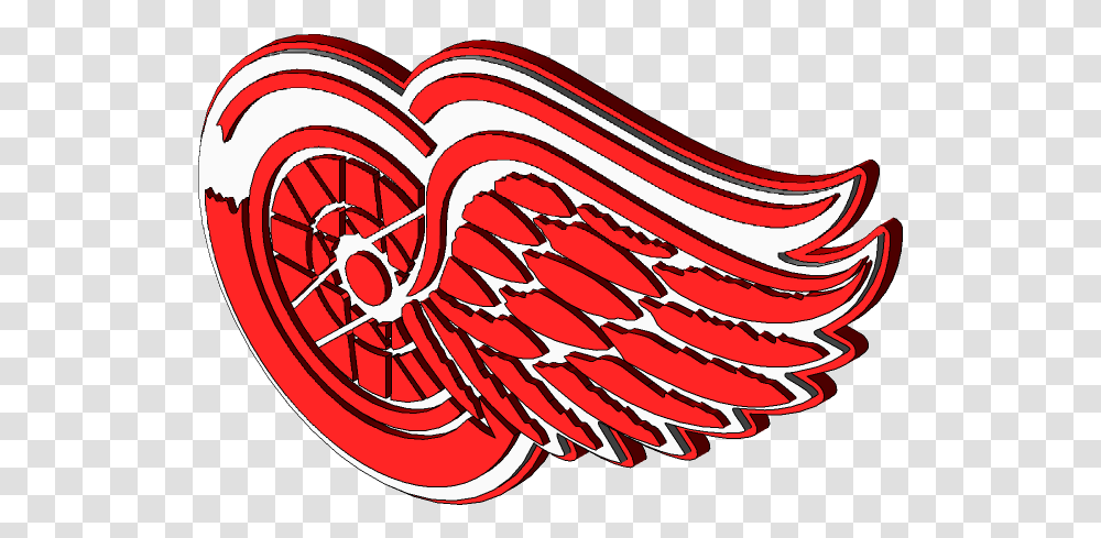 Detroit Red Wings Artistic, Graphics, Hand, Symbol, Lobster Transparent Png