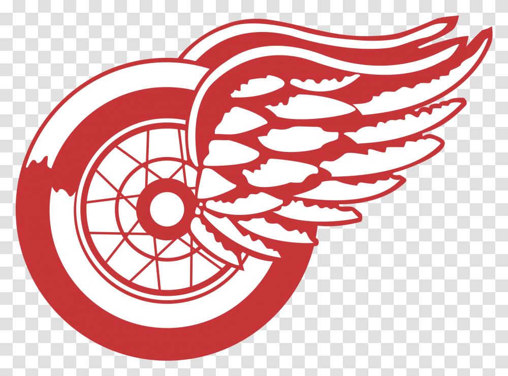 Detroit Red Wings Logo & Svg Vector Detroit Red Wings Old Logo, Spoke, Machine, Lobster, Sea Life Transparent Png