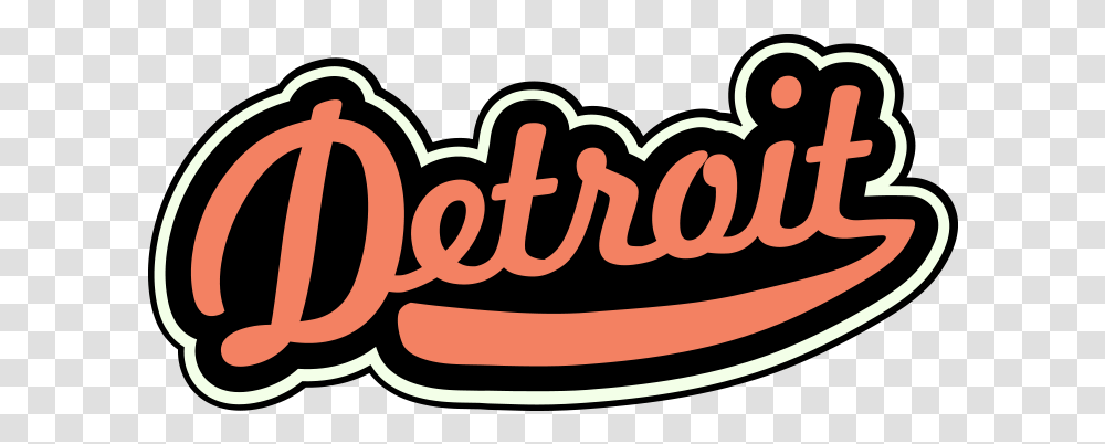 Detroit Retro Style Sign Graphic Cave, Dynamite, Bomb, Weapon, Food Transparent Png