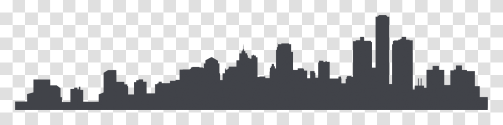 Detroit Skyline Silhouette Detroit, Face, Gray Transparent Png