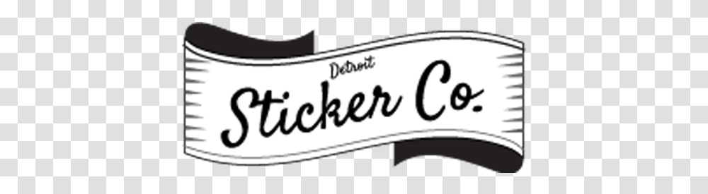 Detroit Sticker Company Horizontal, Label, Text, Word, Handwriting Transparent Png