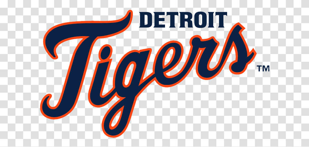 Detroit Tigers Logo, Alphabet, Word, Handwriting Transparent Png