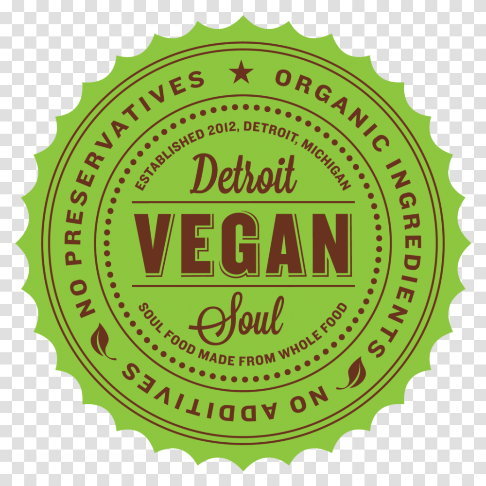 Detroit Vegan Soul Logo, Label, Text, Symbol, Trademark Transparent Png