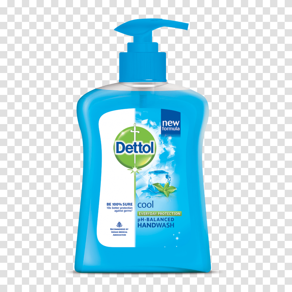 Dettol Cool Ph Balanced Hand Wash, Bottle, Cosmetics, Lotion, Sunscreen Transparent Png