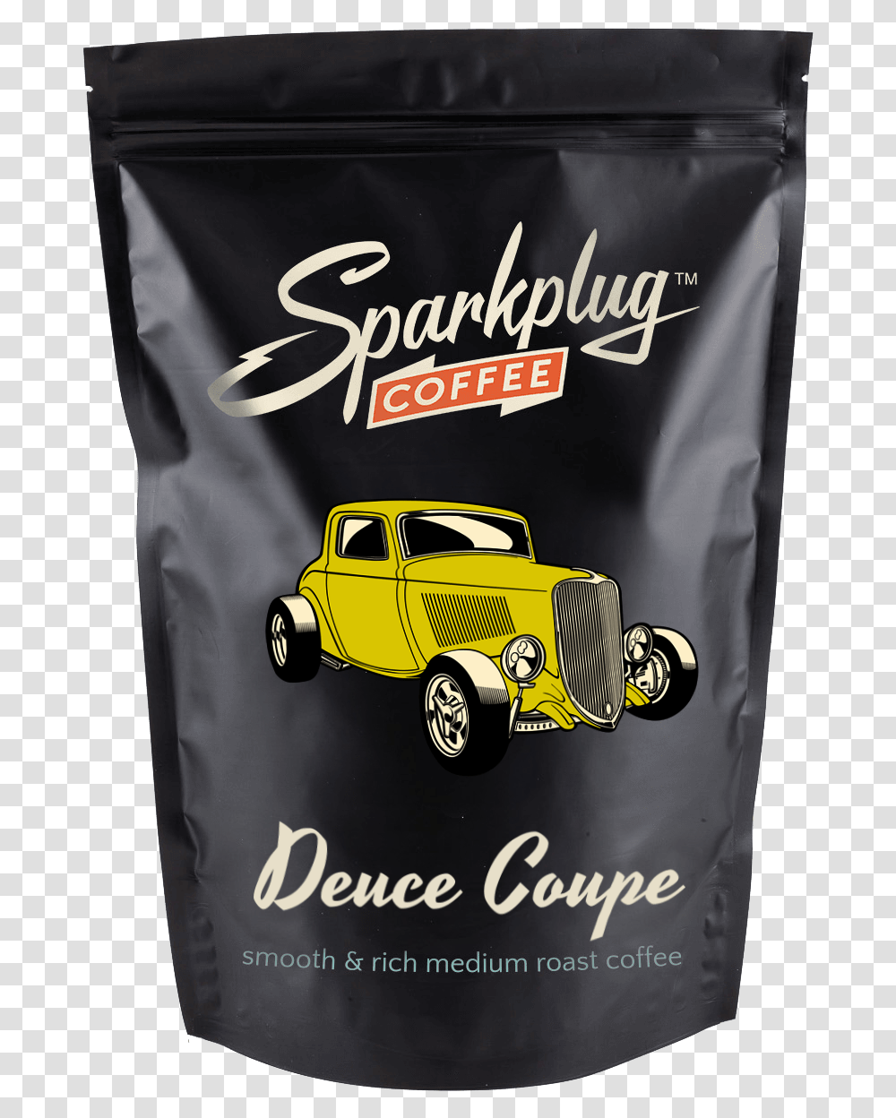 Deuce Coupe Super Custom Medium Roast Blend - Sparkplug Coffee Antique Car, Vehicle, Transportation, Spoke, Machine Transparent Png