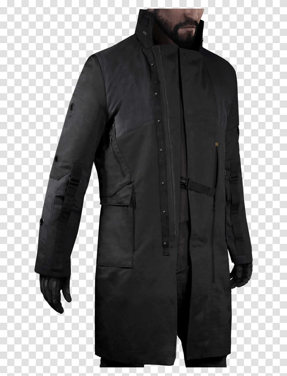 Deus Ex Mankind Divided Coat, Apparel, Overcoat, Jacket Transparent Png