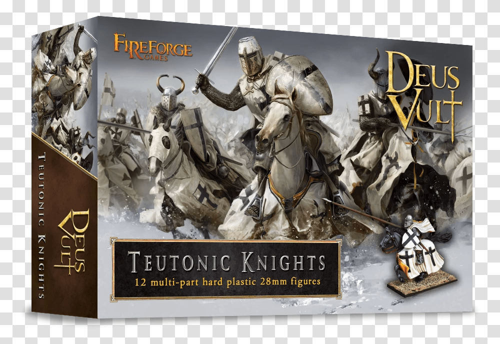 Deus Vult Teutonic Knights, Person, Helmet, Horse Transparent Png