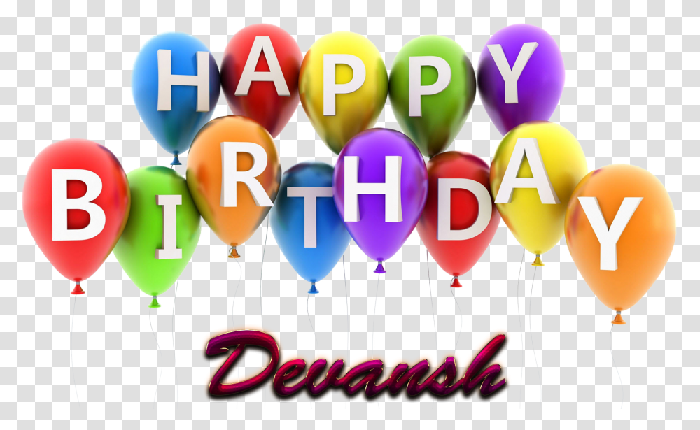 Devansh Happy Birthday Balloons Name Happy Birthday Salman Name, Crowd Transparent Png