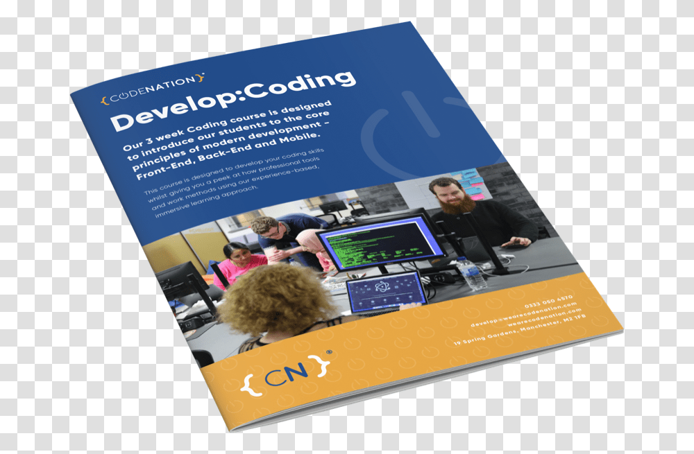 Develop Coding Course Brochure Body Image Course Brochure Cyber Security, Flyer, Poster, Paper, Advertisement Transparent Png