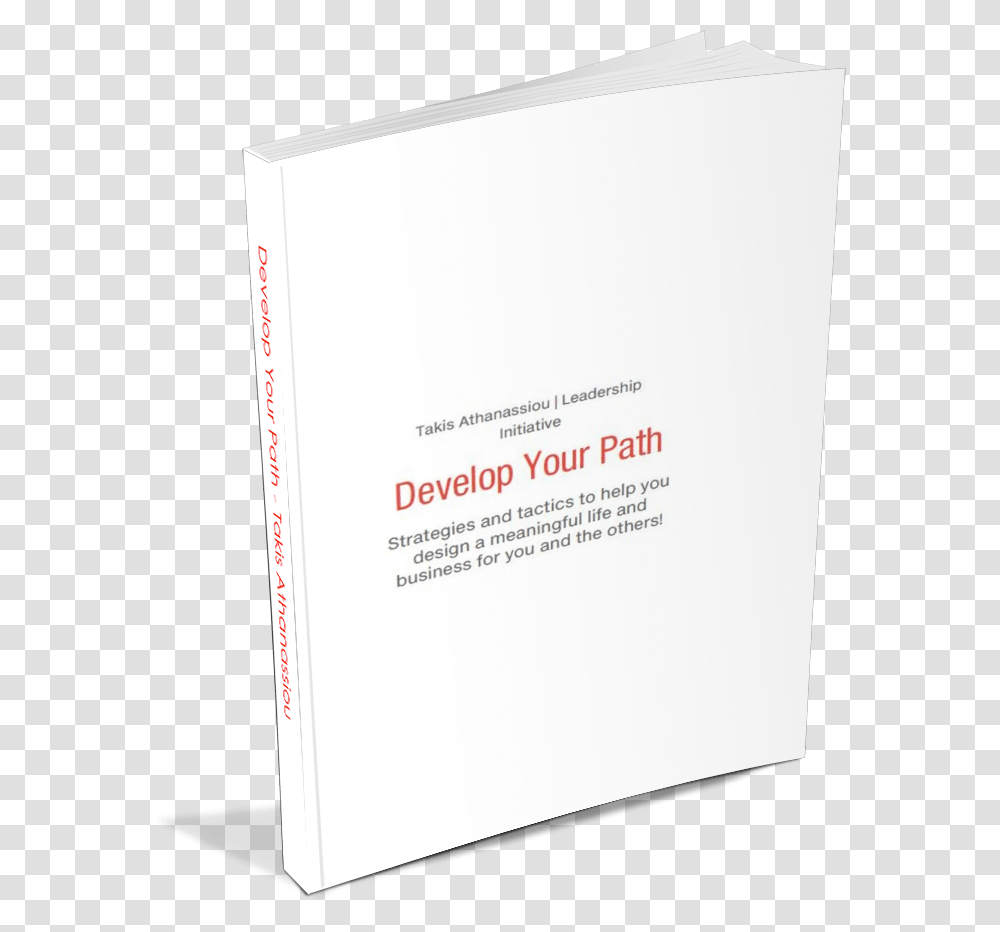 Develop Your Path 3d Paper, File Binder, File Folder, Word Transparent Png