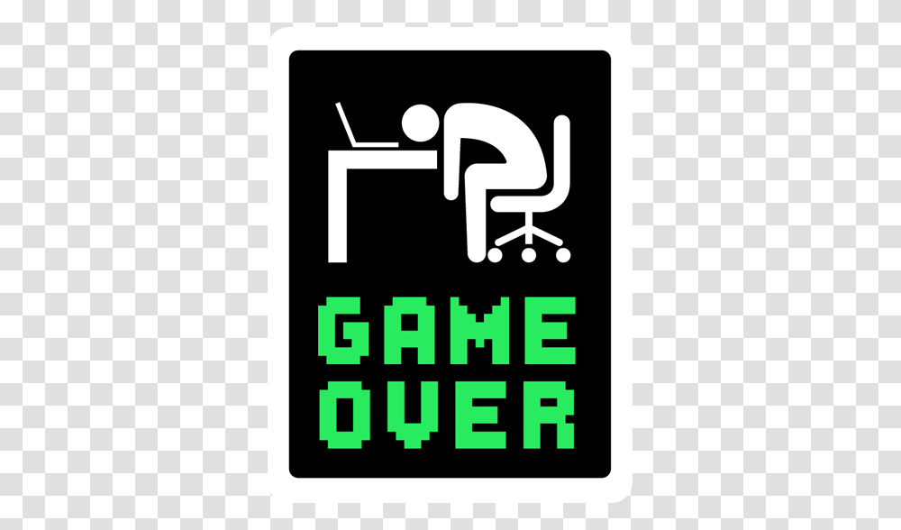 Developer Game Over Coder Sticker, First Aid, Sign Transparent Png