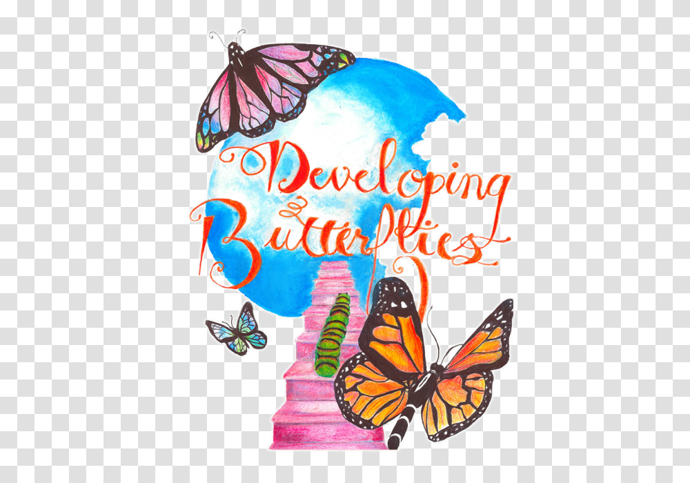 Developing Butterflies Big Sister Program, Advertisement, Poster, Animal, Insect Transparent Png