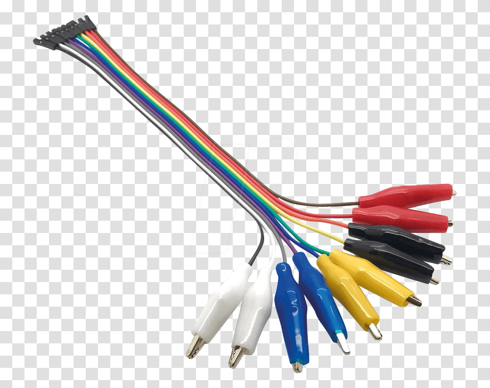 Development Board Jumper Cable 10 Pin To Alligator Networking Cables, Wiring, Electronics, Wire, Electronic Chip Transparent Png