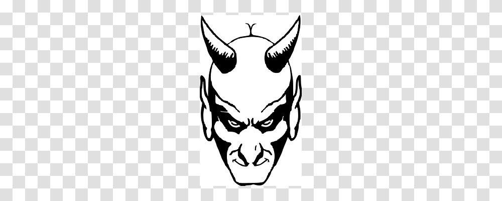 Devil Stencil, Face Transparent Png
