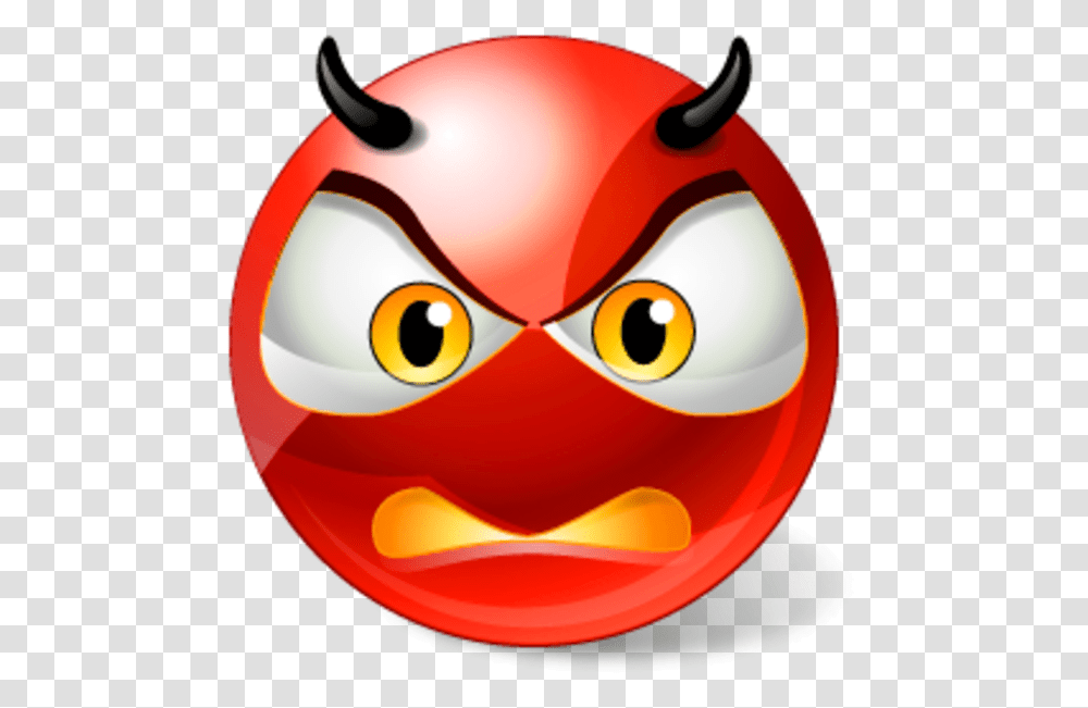 Devil Clipart Angry Non Verbal Communication Emojis Animated Angry Emoji, Angry Birds, Food, Produce, Pac Man Transparent Png