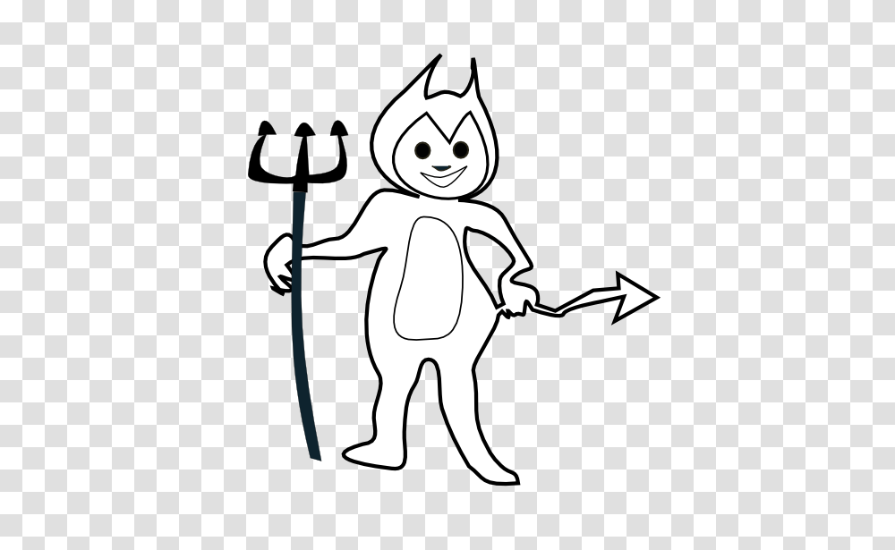 Devil Clipart Black And White, Weapon, Weaponry, Spear, Trident Transparent Png
