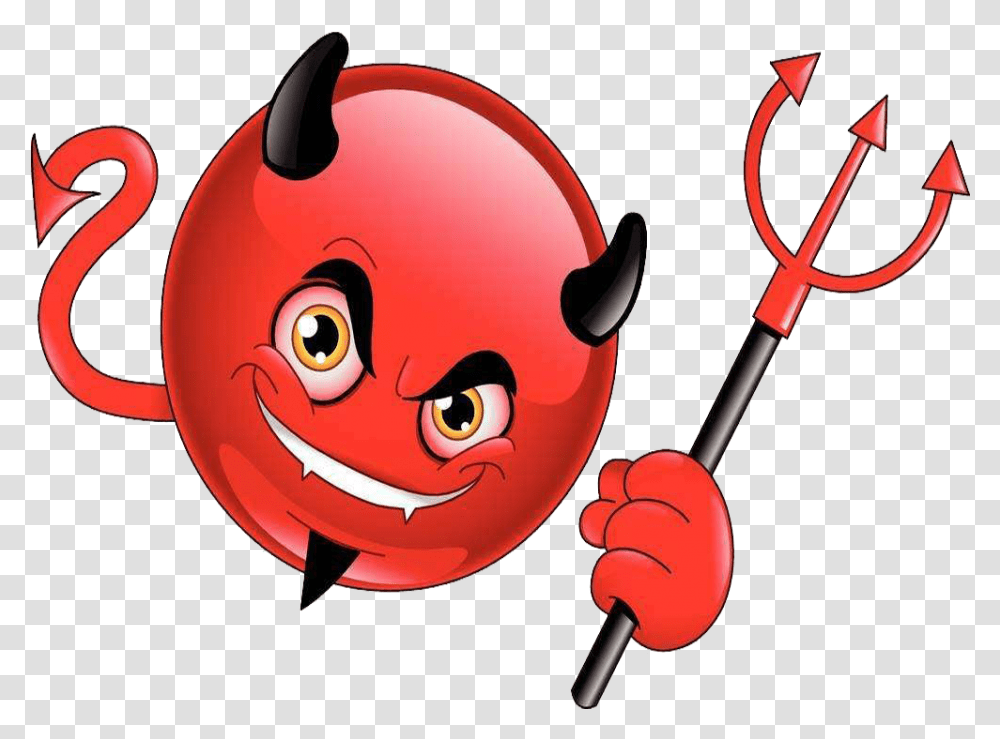 Devil Clipart Smiley Devil, Weapon, Weaponry, Emblem Transparent Png