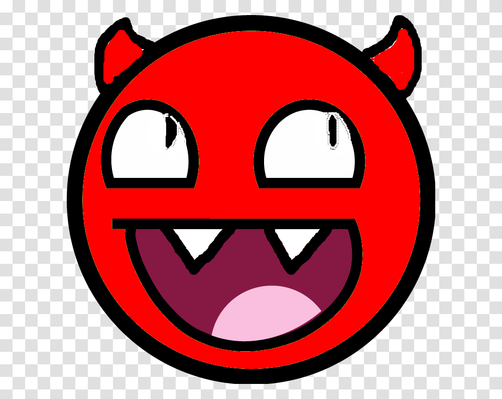 Devil Clipart Smiley Face Happy Face Meme Gif, Label, Pac Man, Sticker Transparent Png