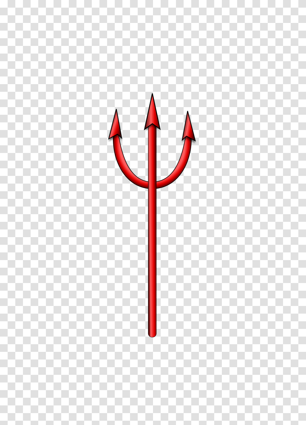 Devil Clipart Trident, Spear, Weapon, Weaponry, Emblem Transparent Png