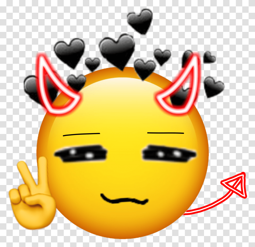 Devil Demon Emoji Emojiedit Peace, Birthday Cake, Dessert, Food Transparent Png