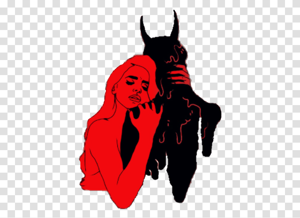 Devil Devil And Girl Love, Hand, Person, Art, Leisure Activities Transparent Png
