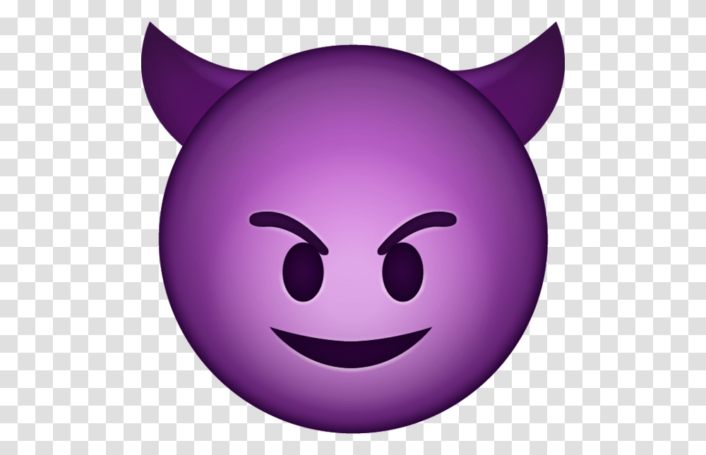 Devil Emoji, Balloon, Purple, Plant, Sphere Transparent Png