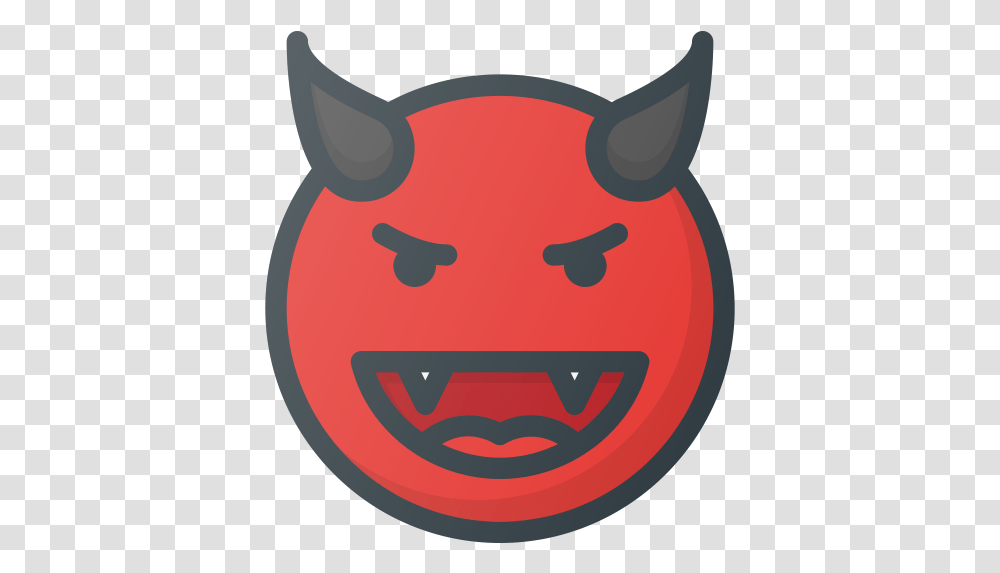 Devil Emoji Emote Emoticon Diablo Icono, Piggy Bank, Mammal, Animal Transparent Png
