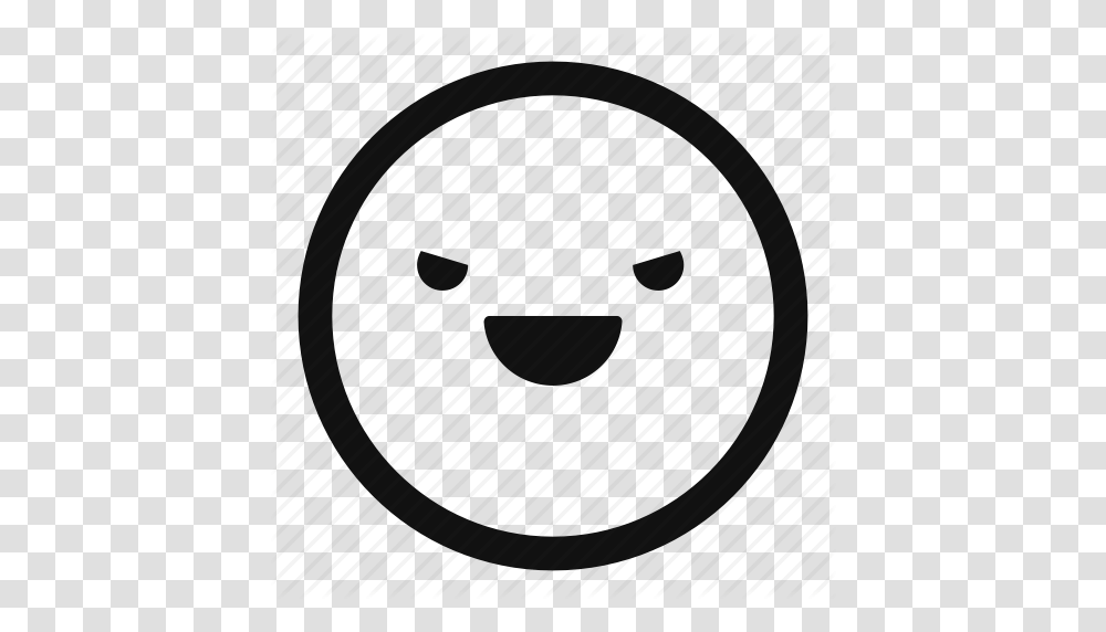 Devil Emoji Emoticon Evil Face Faces Sinister Icon, Sphere, Gray, Mirror Transparent Png