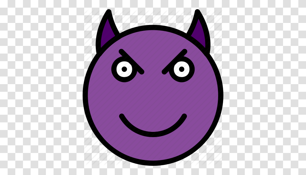 Devil Emoji Emoticons Face Icon, Label Transparent Png