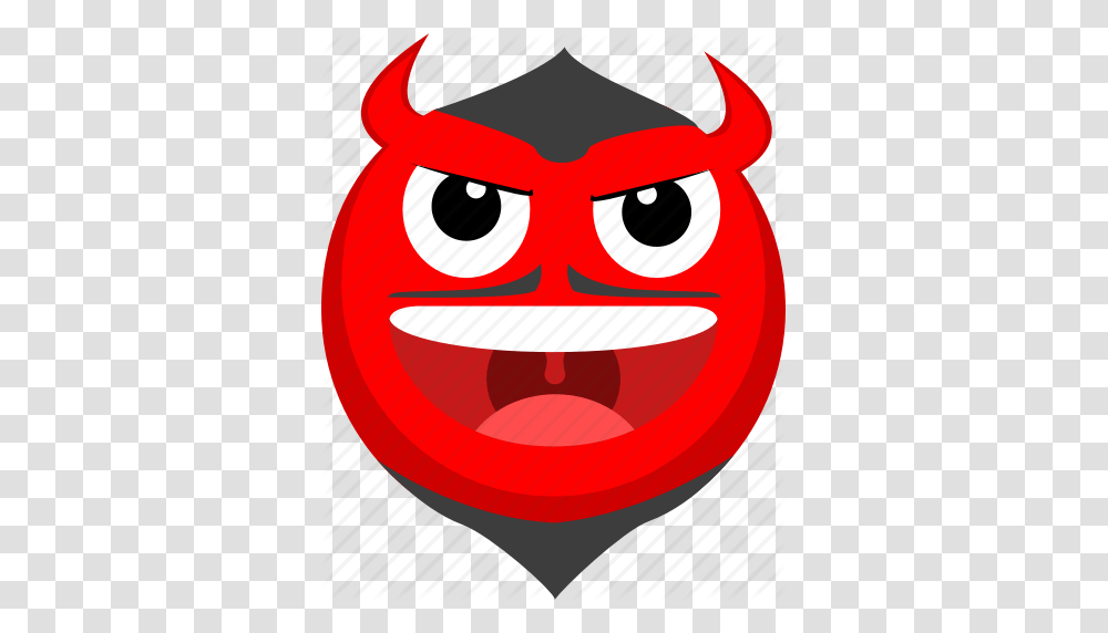 Devil Emoji Evil Facebook Hell Satan Icon, Label Transparent Png