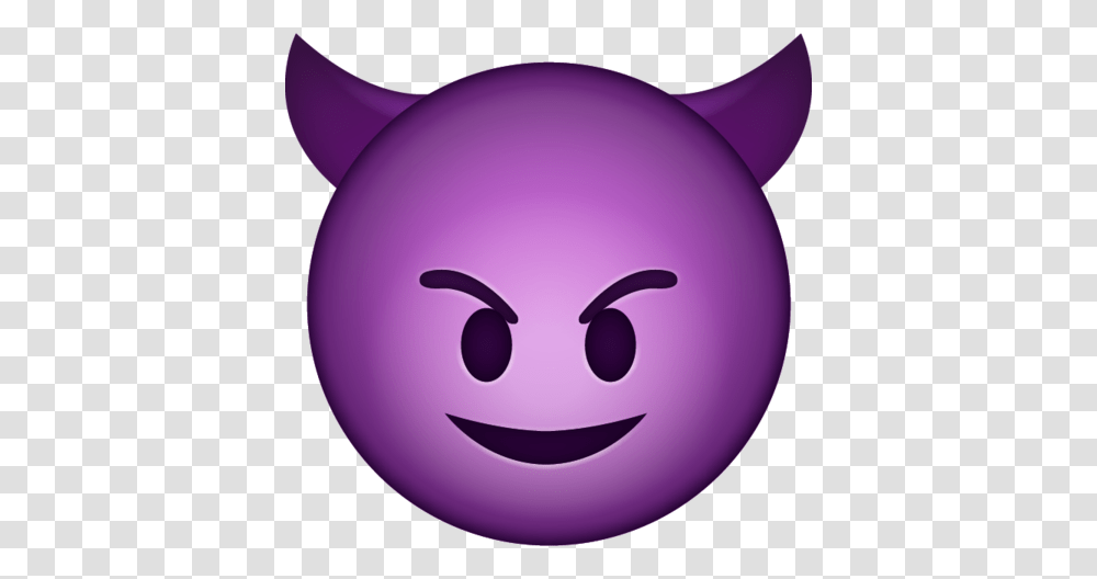 Devil Emoji Icon, Balloon, Purple, Plant, Photography Transparent Png