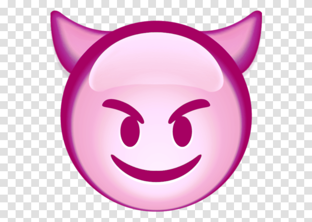 Devil Emoji Pink Devil Emoji, Piggy Bank Transparent Png