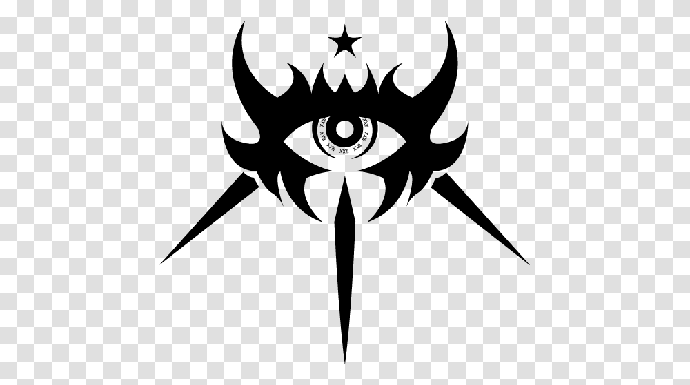 Devil Eyes, Stencil, Bow, Emblem Transparent Png